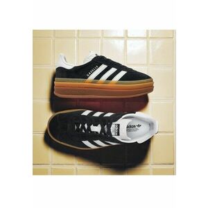 Tenisi din piele intoarsa cu sitret si logo - imagine