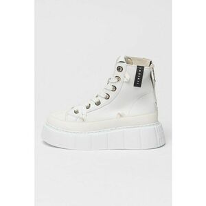 Pantofi sport high-top de piele Matilda - Alb imagine