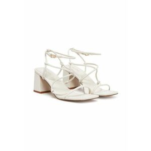 Sandale de dama - 305425324 - piele ecologica - alb - imagine