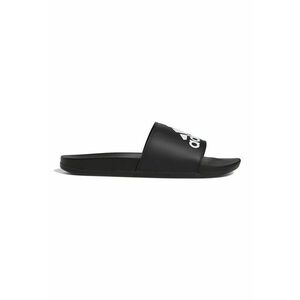Papuci din piele ecologica cu logo contrastant Adilette Comfort - Alb/Negru imagine