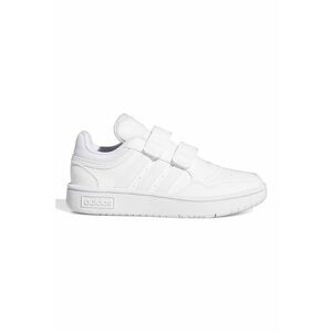 Pantofi sport de piele ecologica cu velcro Hoops 3.0 - Alb imagine