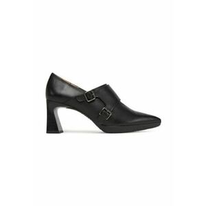 Pantofi dama - piele naturala - cu toc - negru elegant imagine