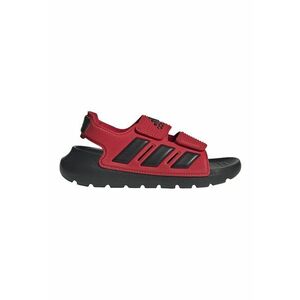 Sandale cu logo si velcro Alta Swim - Negru/Rosu vermillion imagine
