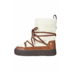 Ghete slip-on - Maro/Alb murdar imagine
