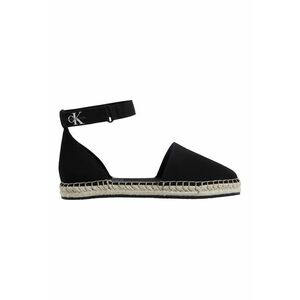 Sandale-espadrile cu inchidere velcro - Negru stins imagine