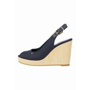 Sandale-espadrile cu talpa wedge - Bleumarin imagine
