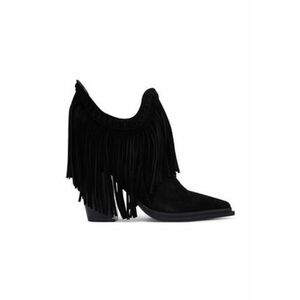 Botine dama - piele naturala negru imagine