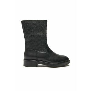 Botine dama - piele naturala - negru - imagine