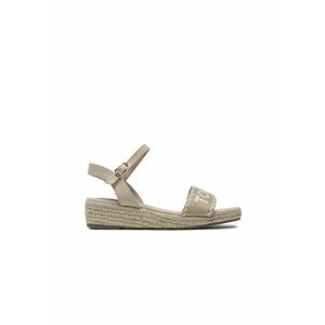 Sandale pentru fete - material textil - bej imagine