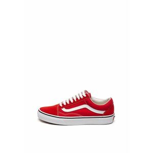 Tenisi unisex cu insertii de piele intoarsa Old Skool - Rosu imagine