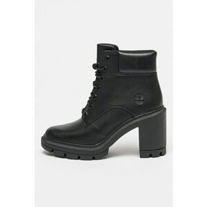 Botine de piele cu toc masiv Allington Heights - Negru imagine