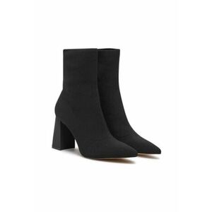 Botine dama - textil - negru imagine