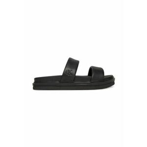 Papuci barbatesti - piele naturala - negru - imagine