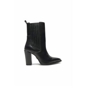 Botine dama - piele naturala - negru - imagine