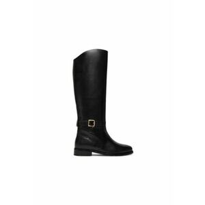 Botine dama - model ghete de calarie - negru - piele naturala imagine