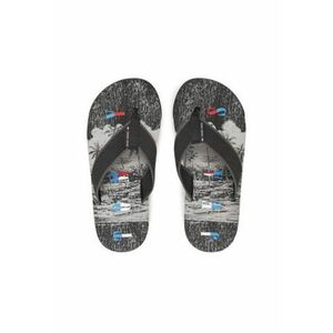 Slapi barbatesti - negru - material textil imagine