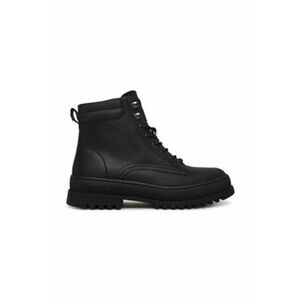 Ghete din piele naturala pentru barbati - Negru imagine