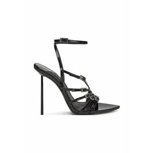 Sandale de dama - 305166968 - piele naturala - toc inalt - negru - imagine
