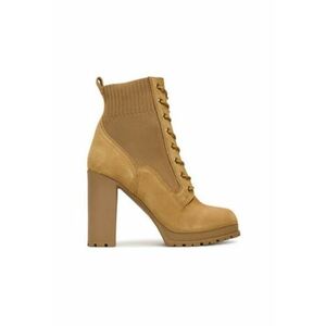 Botine dama - piele naturala - mustar imagine