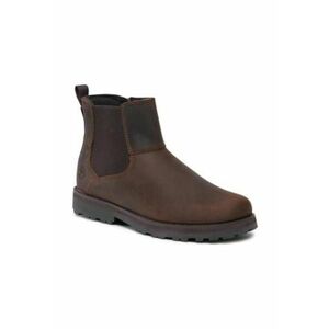 Ghete unisex piele naturala - maro - glezna - imagine