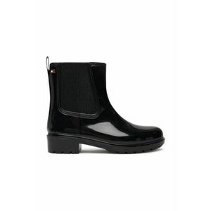 Ghete dama - Model Wellington - Plastic - Negru imagine