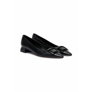 Pantofi dama - piele naturala - toc - negru imagine