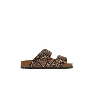 Papuci dama - Grunland - piele ecologica - multicolor imagine