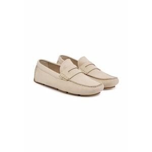 Mocasini barbatesti - piele naturala - bej deschis imagine