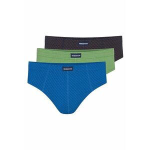 Slip barbati set de 3 perechi albastru - gri - bumbac - croiala regular fit imagine