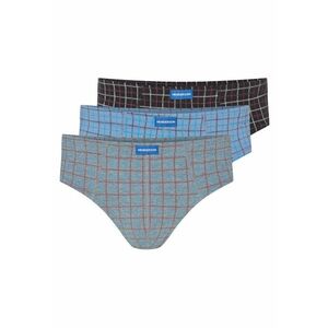 Set slipi barbati 3 perechi - albastru - gri - bumbac - croiala regular fit imagine