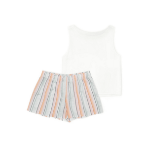 Pijama dama Denver Alb - albastru imagine
