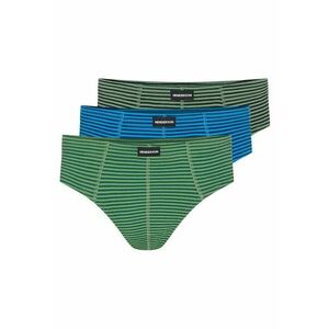 Set slipuri barbati 3 perechi - albastru - gri - bumbac 100 - Verde imagine