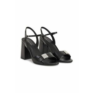 Sandale dama - piele naturala - negru - imagine