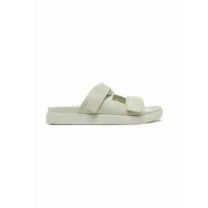 Sandale dama - piele naturala - bej - eleganta minimalista - imagine