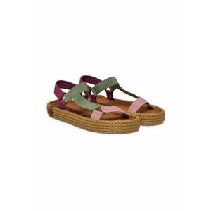 Sandale dama - piele naturala - multicolor - Multicolor imagine