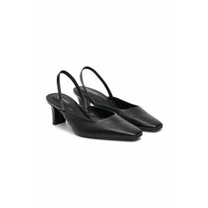 Sandale dama - piele naturala - negru - imagine