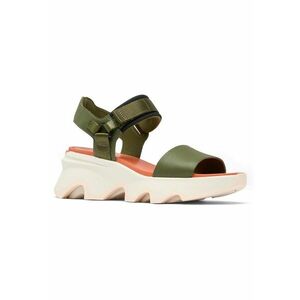 Sandale dama - 304717567 - piele naturala - verde - imagine