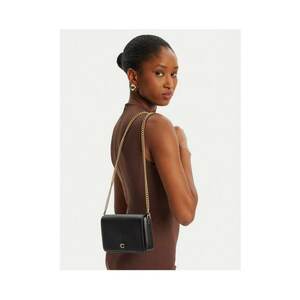 Geanta dama - piele naturala - maro/negru - universal imagine