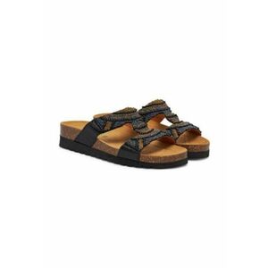 Papuci dama Grunland piele ecologica - Negru imagine