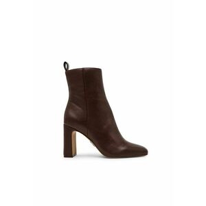 Botine de piele ecologica Adelise - Maro cognac imagine