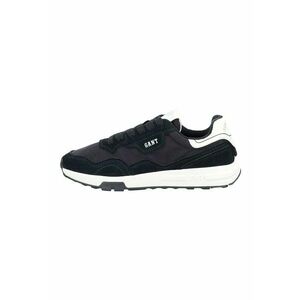 Pantofi sport cu garnituri din piele intoarsa si material sintetic Youtron - Negru/Gri antracit imagine