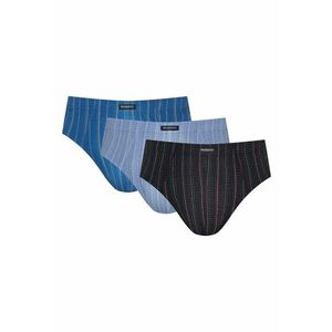 Chiloti tip slipi barbati Classic set de 3 gri - negru imagine