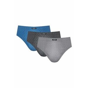 Chiloti tip slipi barbati Classic set de 3 Albastru - gri imagine