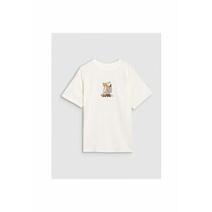 Tricou baieti JRSS25TTSHM2641-11S - 4F - Bumbac - Alb imagine