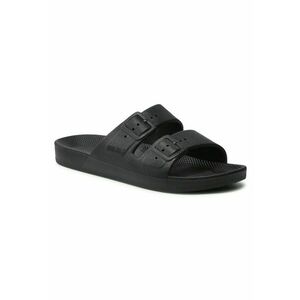 Papuci unisex - negru - plastic - design minimalist - imagine