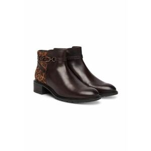 Botine dama - din piele naturala - maro imagine