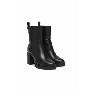 Botine dama - piele naturala - culoare negru - cu toc imagine