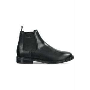 Ghete barbati - piele naturala - negru - imagine