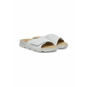 Papuci dama - piele naturala - gri - imagine