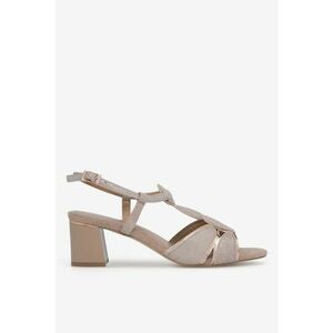 Sandale dama 5905588529507 - Piele naturala - Bej - Bej imagine